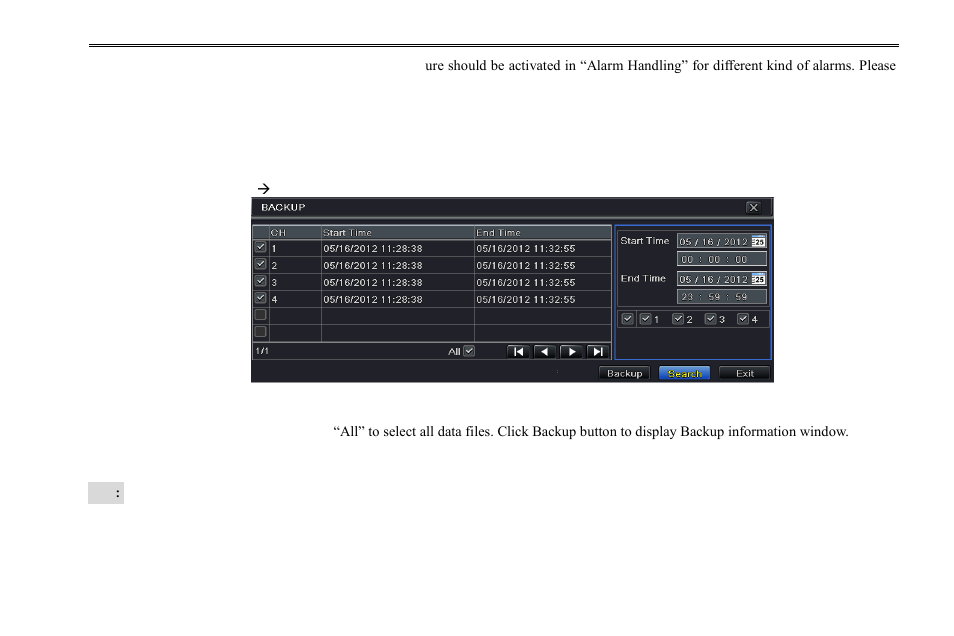 5 backup | COP-USA DVR2704XE-L User Manual | Page 47 / 114