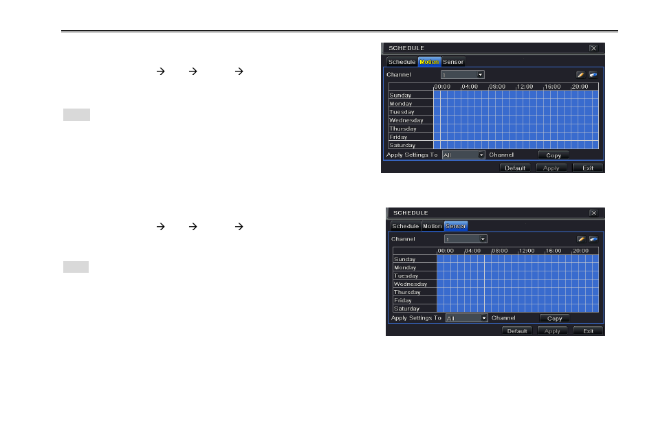 5 alarm configuration | COP-USA DVR2716XD-L User Manual | Page 29 / 118