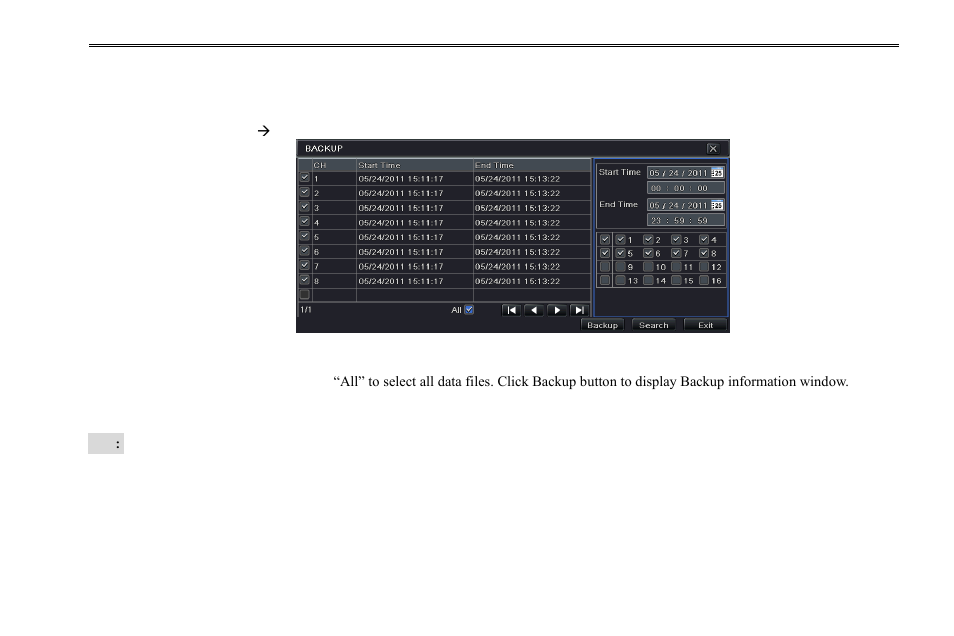 5 backup | COP-USA DVR2716XD-L User Manual | Page 49 / 118