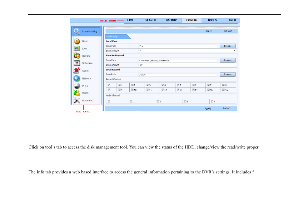 6 tools, 7 remote information | COP-USA DVR2716XD-L User Manual | Page 68 / 118