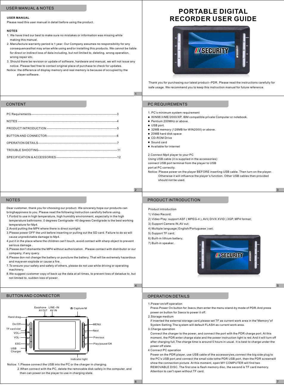 COP-USA PDR26M User Manual | 2 pages