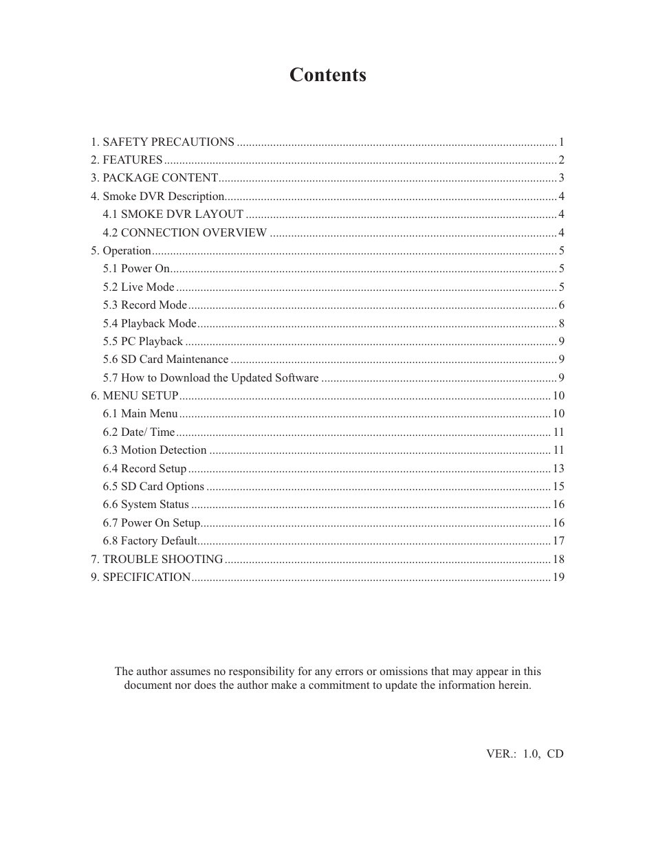 COP-USA MS1000 User Manual | Page 3 / 21