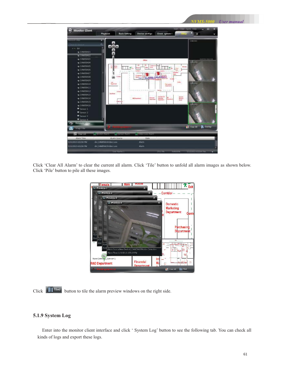 COP-USA NVMS 5000 User Manual | Page 61 / 72