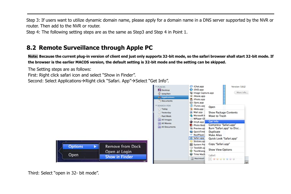 2 remote surveillance through apple pc | COP-USA NVR2816NE-L User Manual | Page 53 / 91