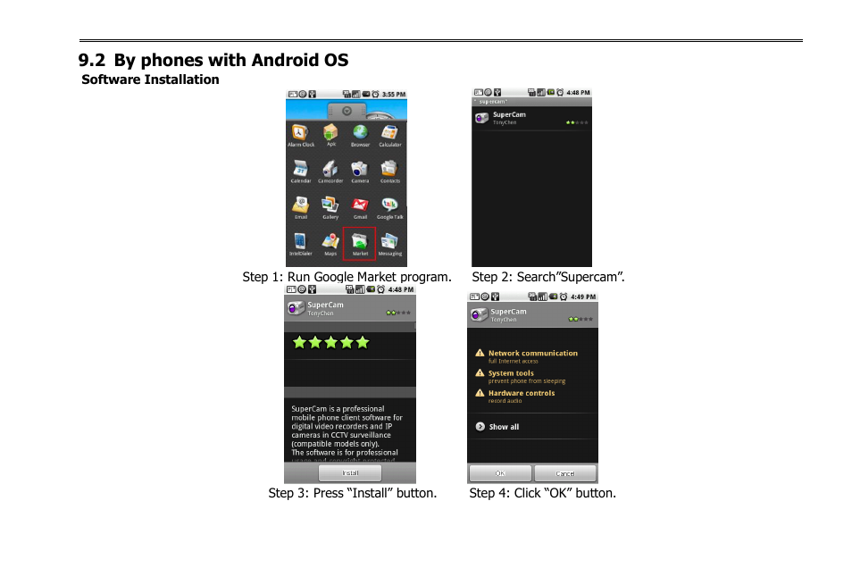 2 by phones with android os | COP-USA NVR2816NE-L User Manual | Page 75 / 91