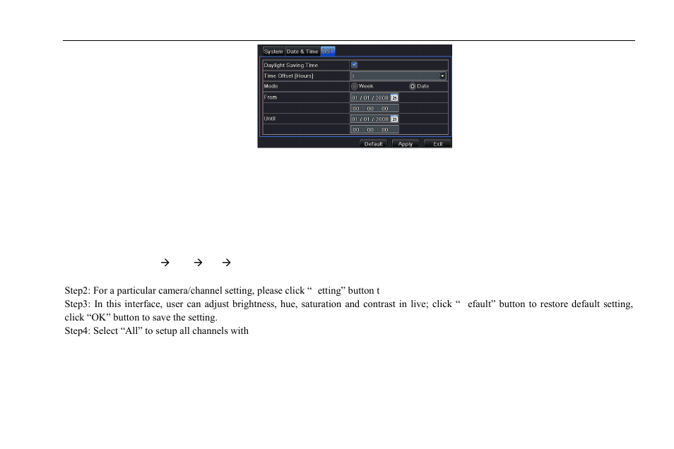 2 live configuration, 1 live | COP-USA DVR2304SE-B User Manual | Page 26 / 108