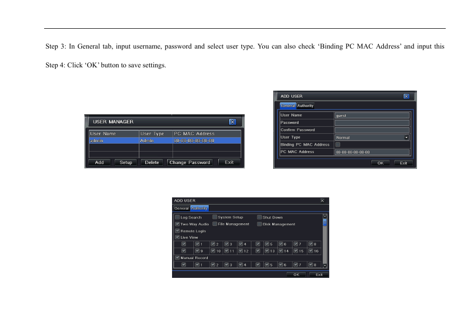 COP-USA DVR2304SE-B User Manual | Page 44 / 108