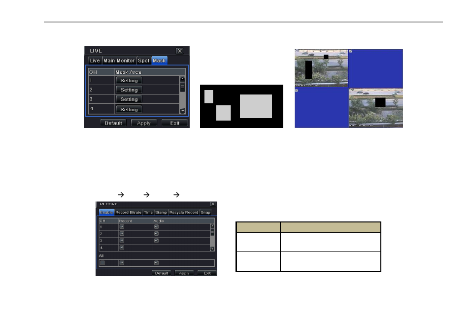 3 record configuration | COP-USA DVR2508-FD User Manual | Page 30 / 111