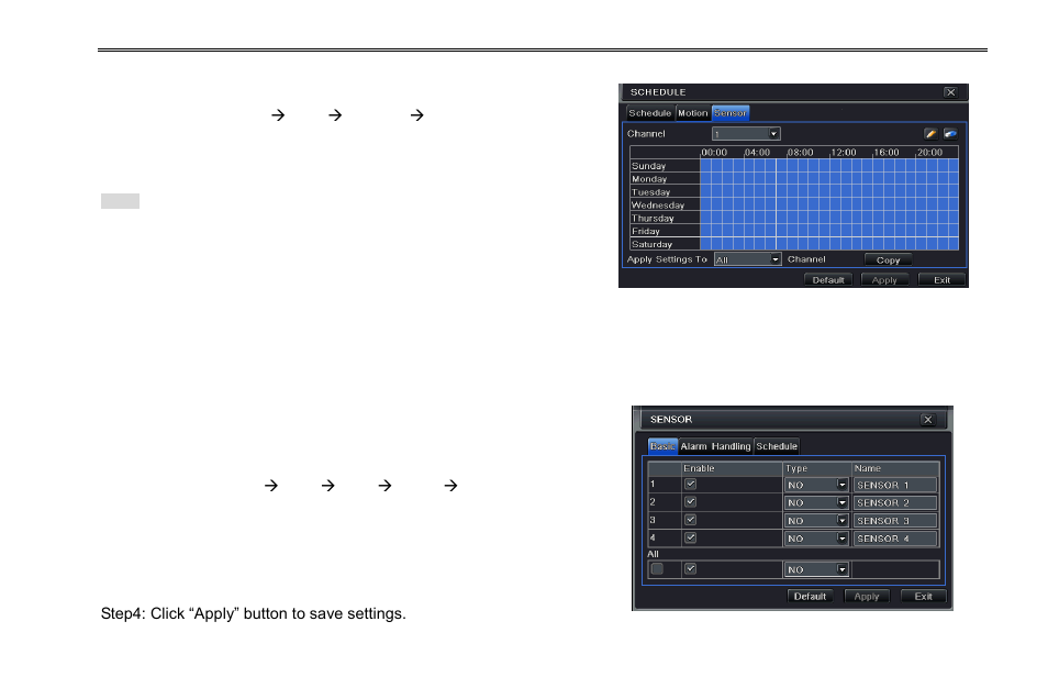 5 alarm configuration | COP-USA DVR2508-FD User Manual | Page 35 / 111