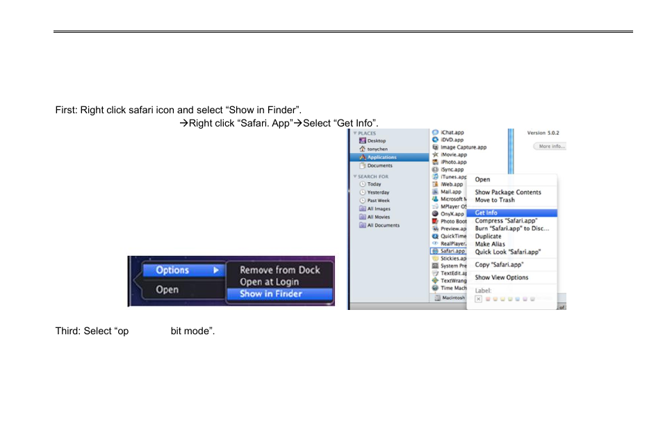 2 remote surveillance through apple pc | COP-USA DVR2508-FD User Manual | Page 61 / 111