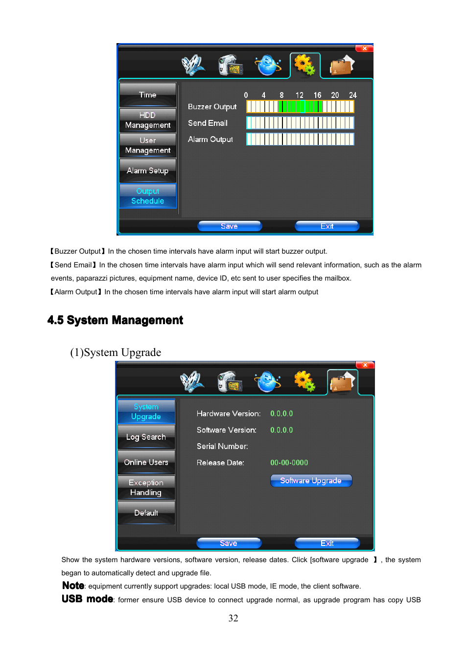 5systemmanagement, 5 system management | COP-USA PKG-DVR04 User Manual | Page 32 / 82