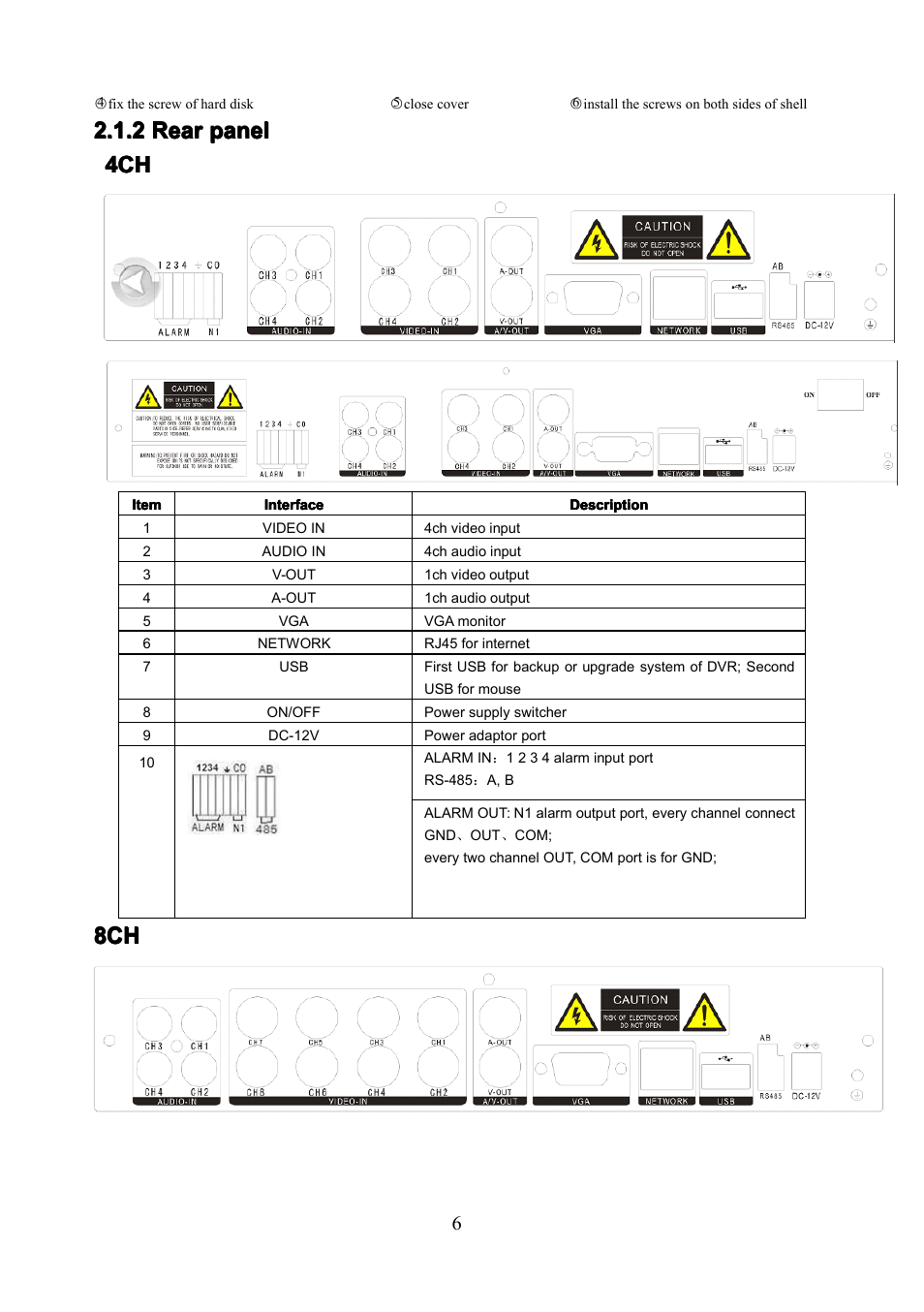 COP-USA PKG-DVR04 User Manual | Page 6 / 82