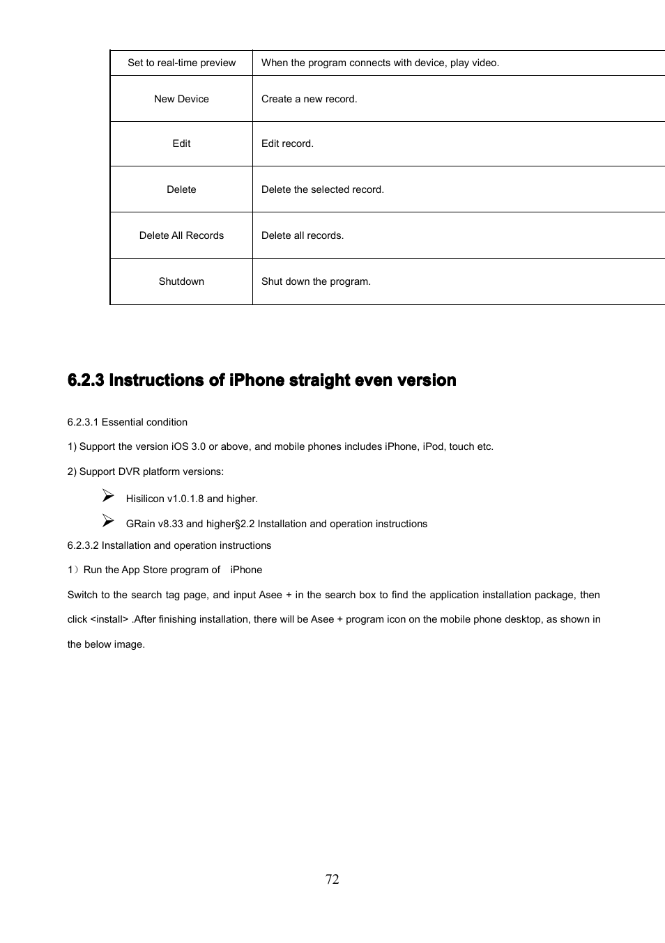 3 instructions of iphone straight even version | COP-USA PKG-DVR04 User Manual | Page 72 / 82