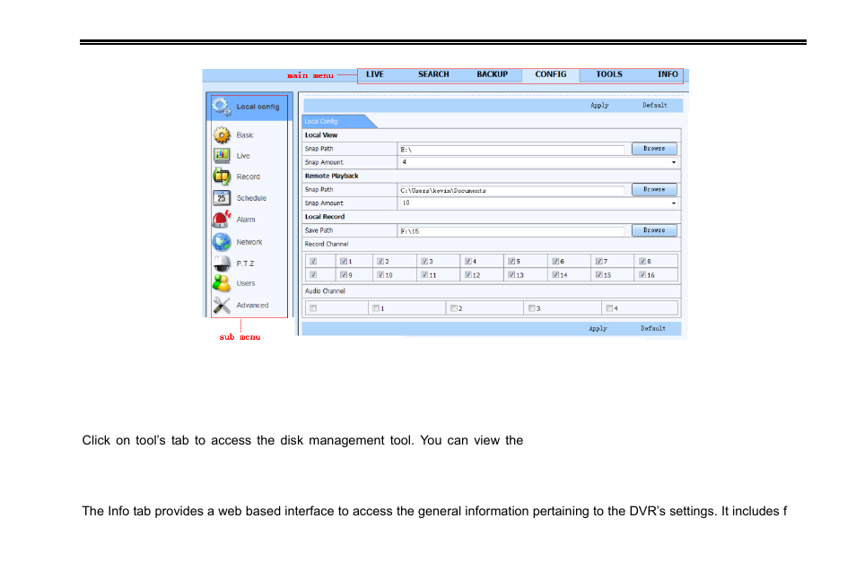 6 tools, 7 remote information | COP-USA DVR2308SE-SL User Manual | Page 72 / 120