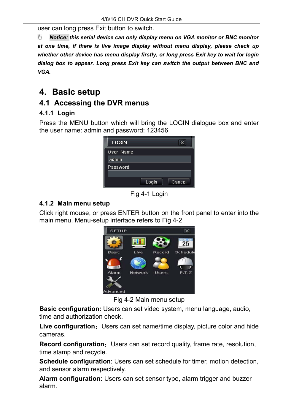 Basic setup | COP-USA DVRHD-16D1-HDMI User Manual | Page 118 / 124
