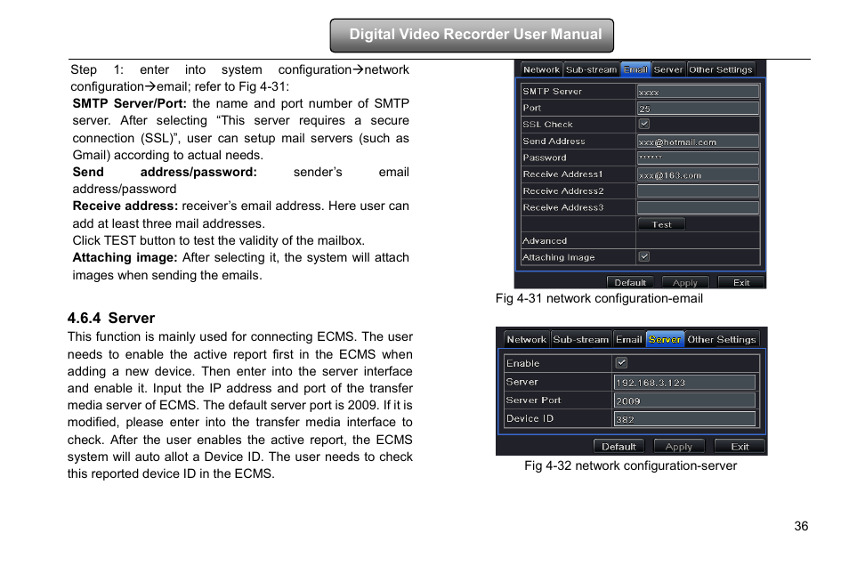 Server, 4 server | COP-USA DVRHD-8D1 User Manual | Page 42 / 124