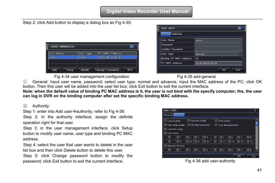 COP-USA DVRHD-8D1 User Manual | Page 47 / 124