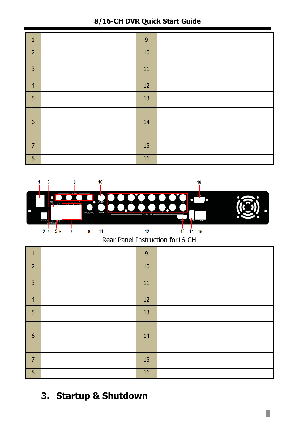Startup & shutdown | COP-USA DVRC264-16ME-A User Manual | Page 111 / 122