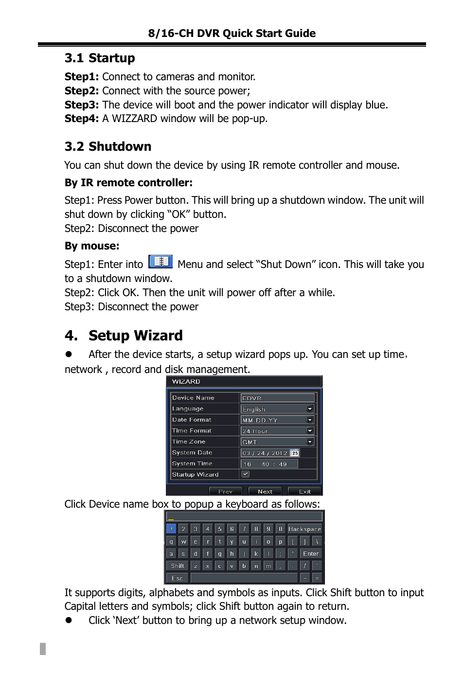 Setup wizard | COP-USA DVRC264-16ME-A User Manual | Page 112 / 122