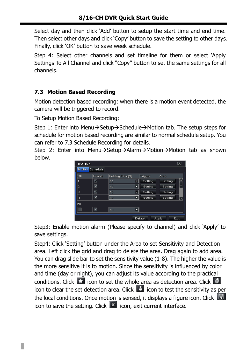 COP-USA DVRC264-16ME-A User Manual | Page 116 / 122