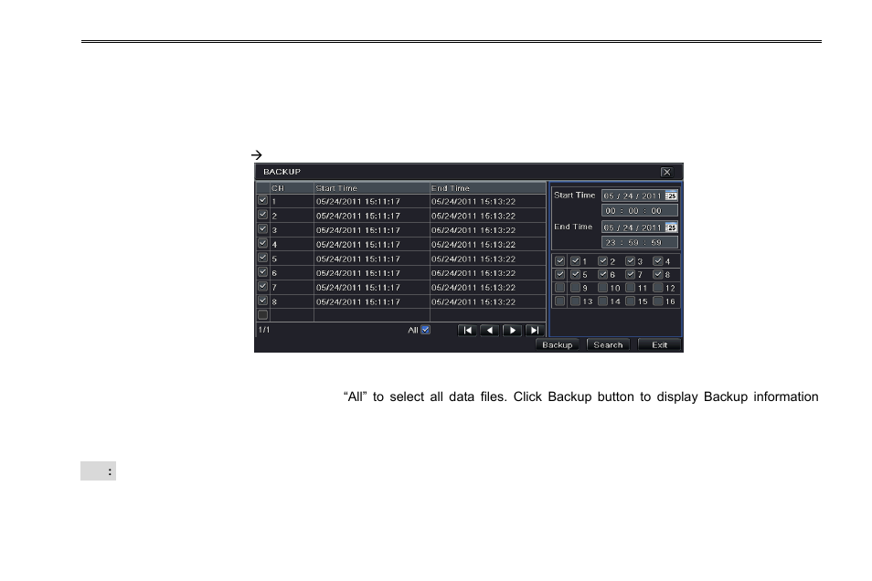 5 backup | COP-USA DVRC264-16ME-A User Manual | Page 52 / 122