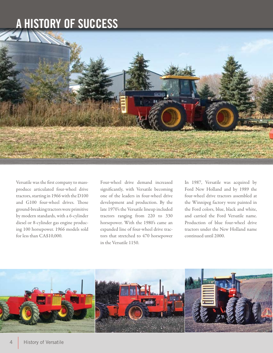 A history of success | Buhler 400 User Manual | Page 4 / 24