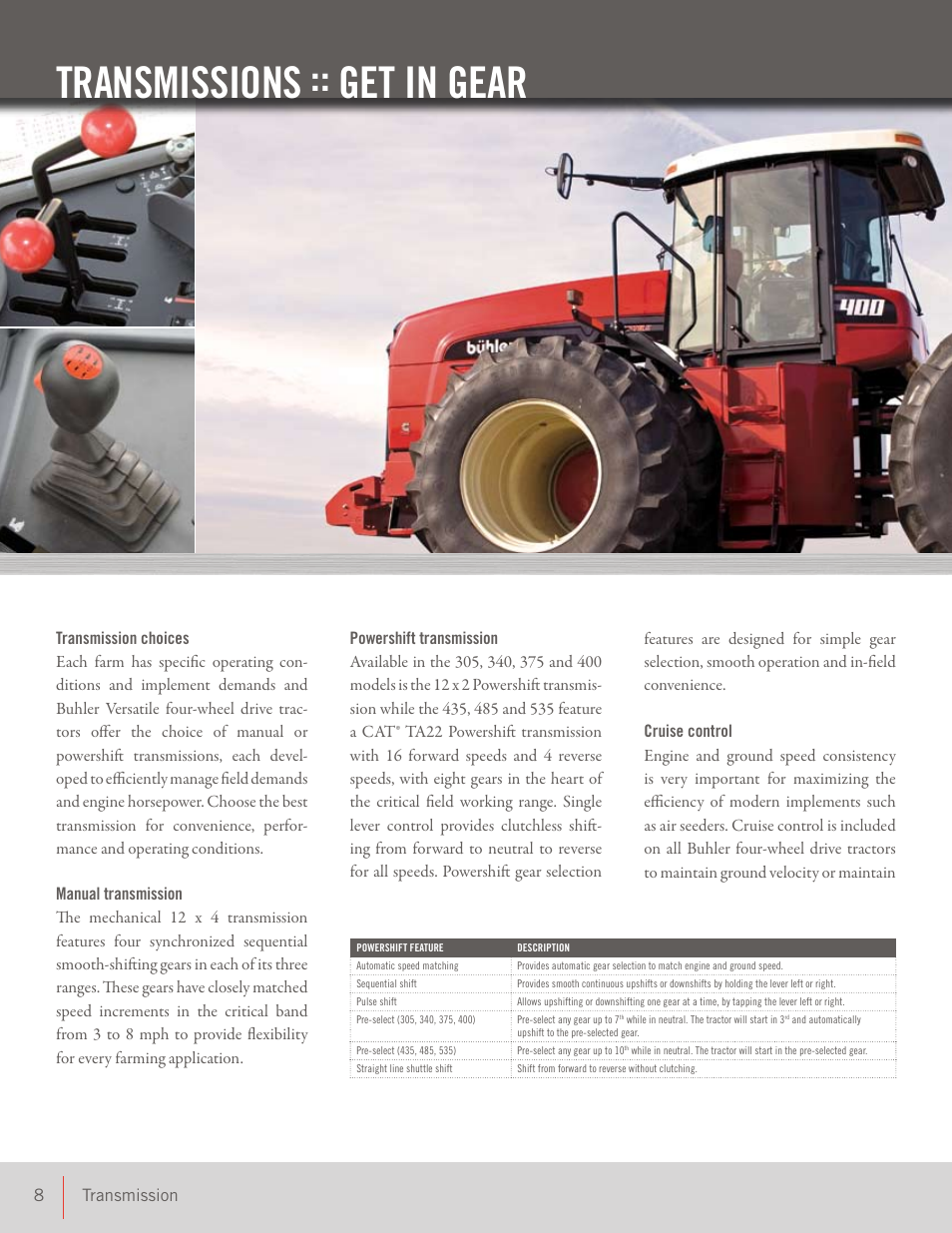 Transmissions :: get in gear | Buhler 400 User Manual | Page 8 / 24