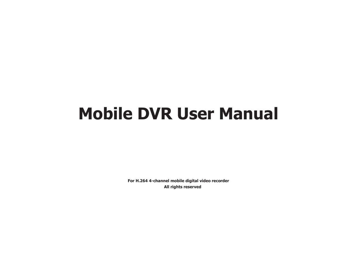 COP-USA DVR5104DE-HWDWF User Manual | 81 pages