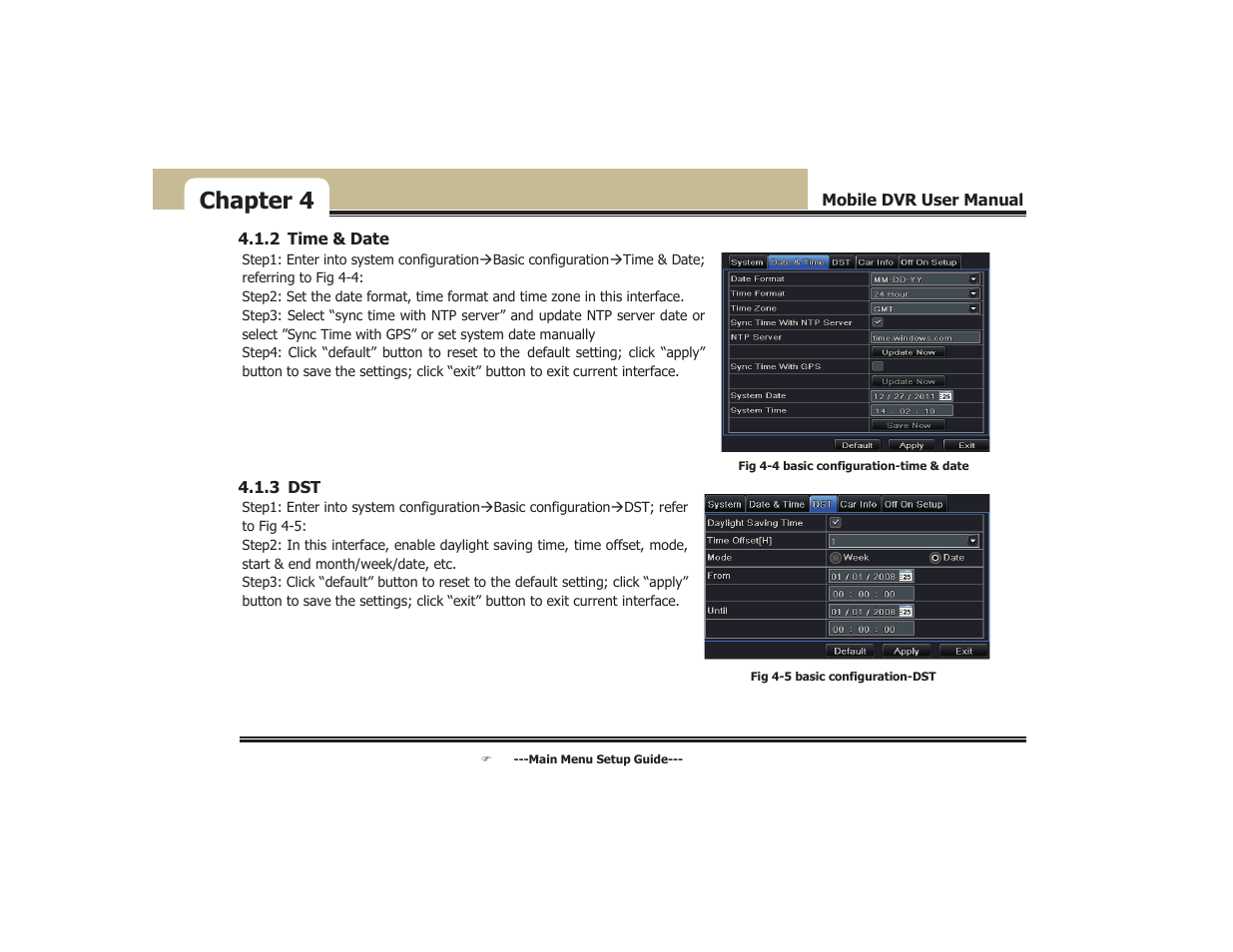 Chapter 4 | COP-USA DVR5104DE-HWDWF User Manual | Page 27 / 81