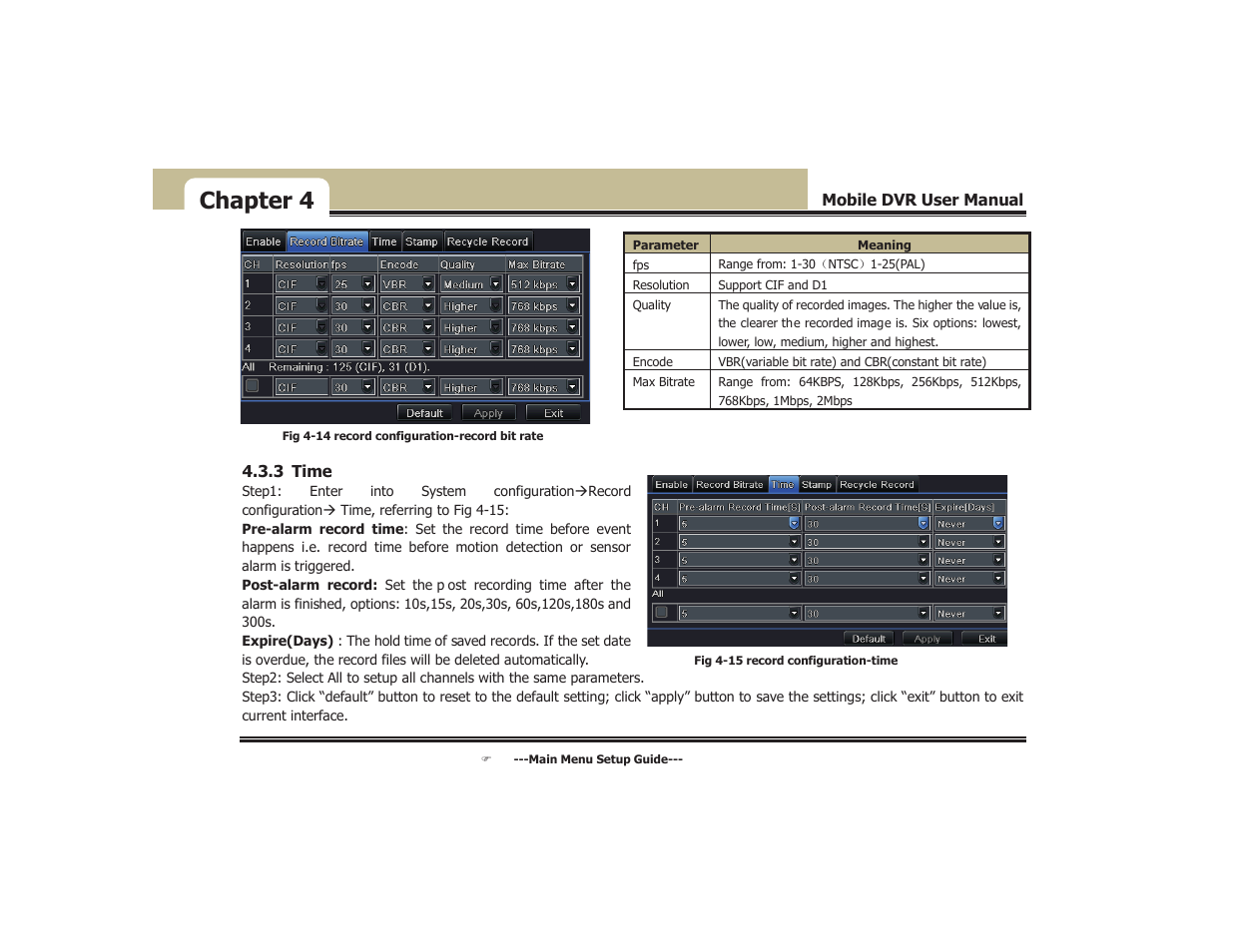 Chapter 4 | COP-USA DVR5104DE-HWDWF User Manual | Page 33 / 81