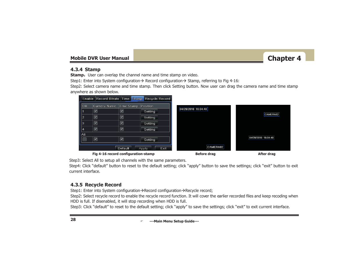 Chapter 4 | COP-USA DVR5104DE-HWDWF User Manual | Page 34 / 81