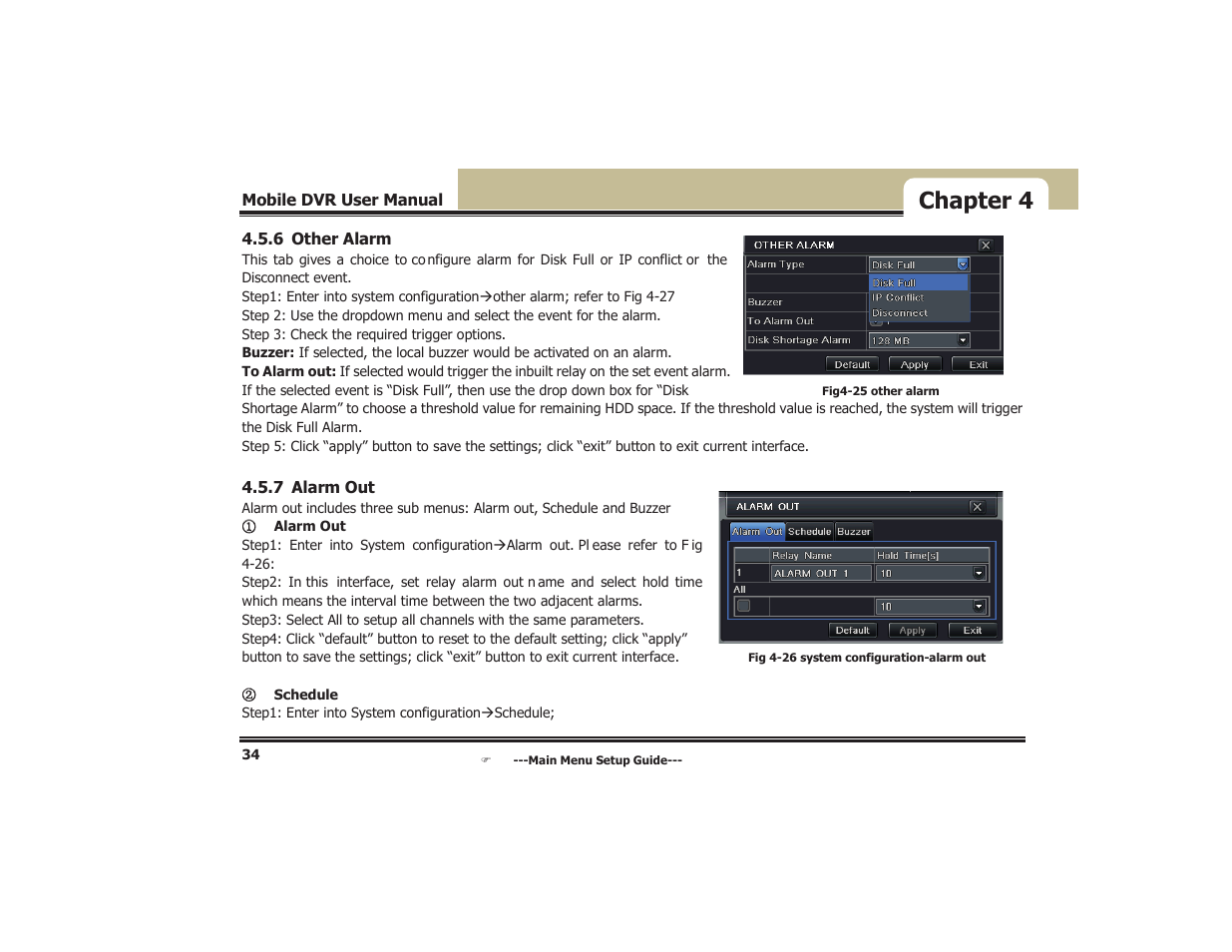 Chapter 4 | COP-USA DVR5104DE-HWDWF User Manual | Page 40 / 81