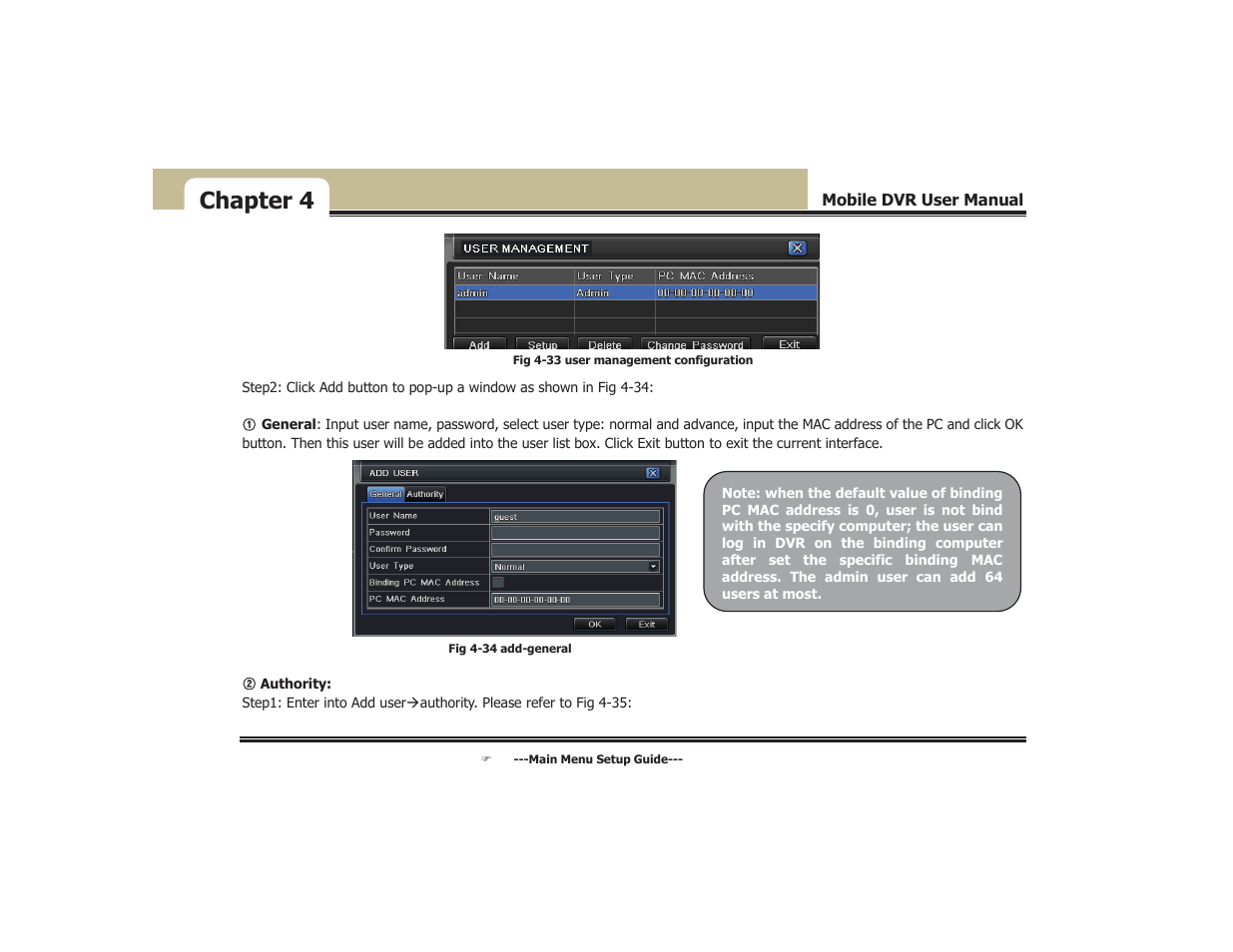 Chapter 4 | COP-USA DVR5104DE-HWDWF User Manual | Page 45 / 81