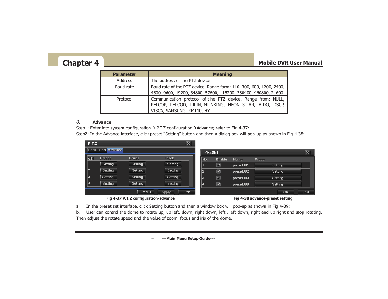 Chapter 4 | COP-USA DVR5104DE-HWDWF User Manual | Page 47 / 81