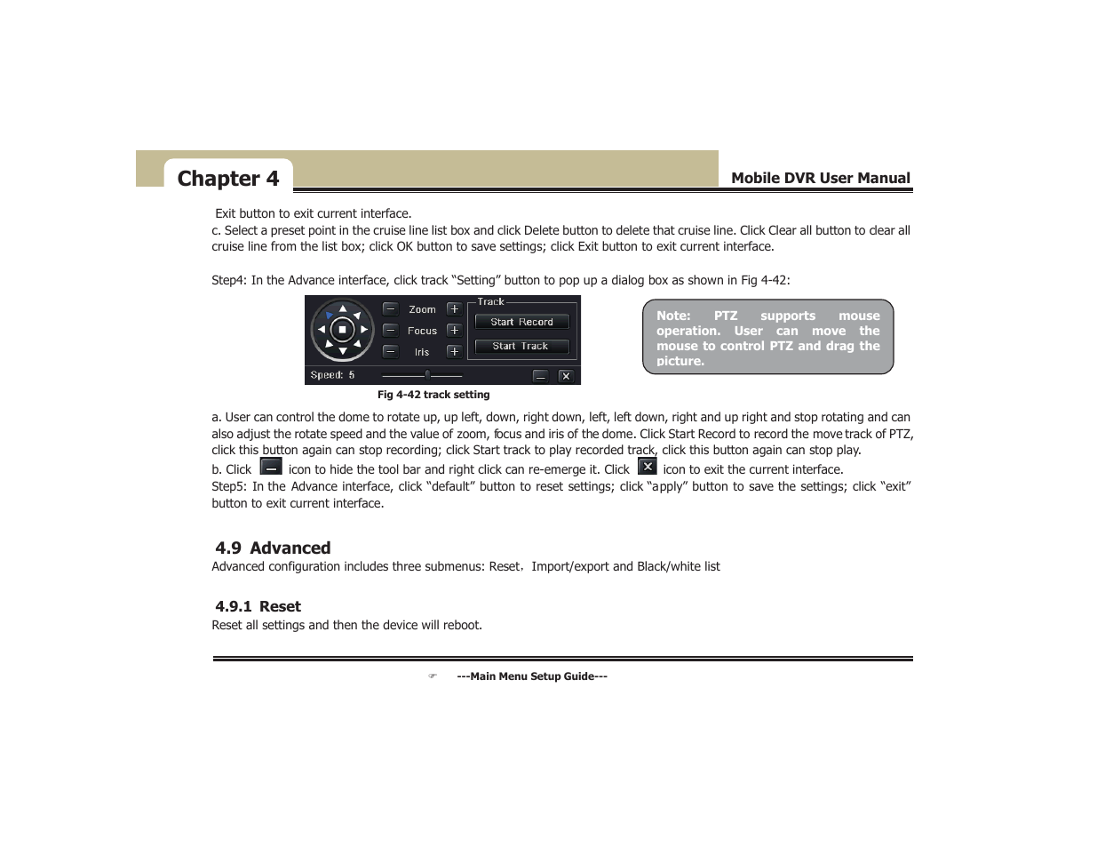 Chapter 4 | COP-USA DVR5104DE-HWDWF User Manual | Page 49 / 81