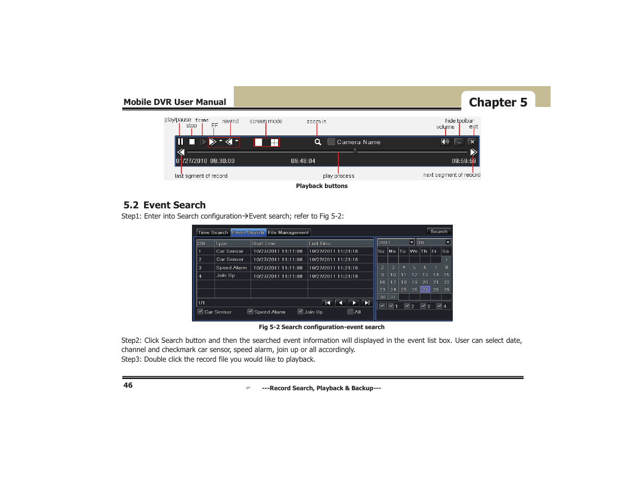 Chapter 5 | COP-USA DVR5104DE-HWDWF User Manual | Page 52 / 81