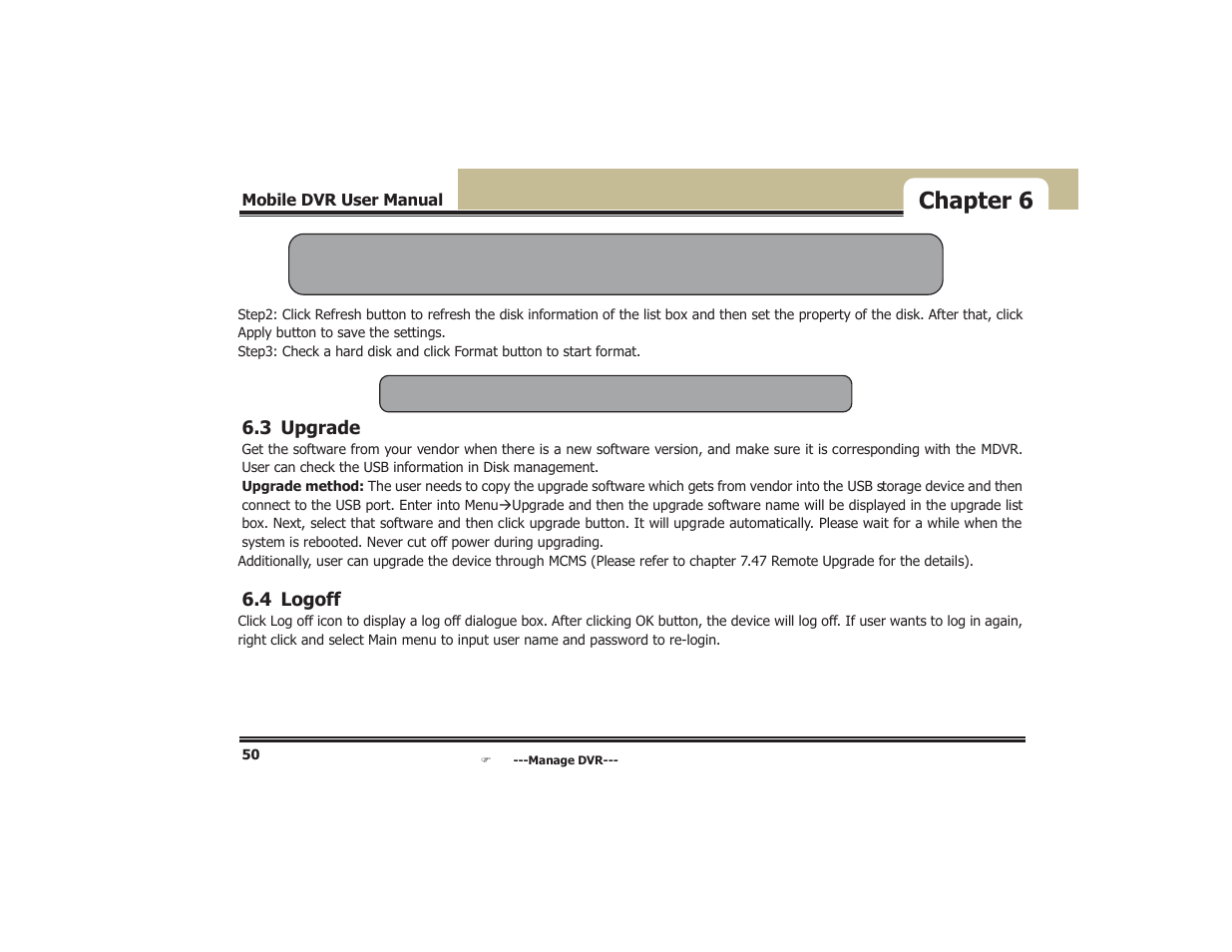 Chapter 6 | COP-USA DVR5104DE-HWDWF User Manual | Page 56 / 81