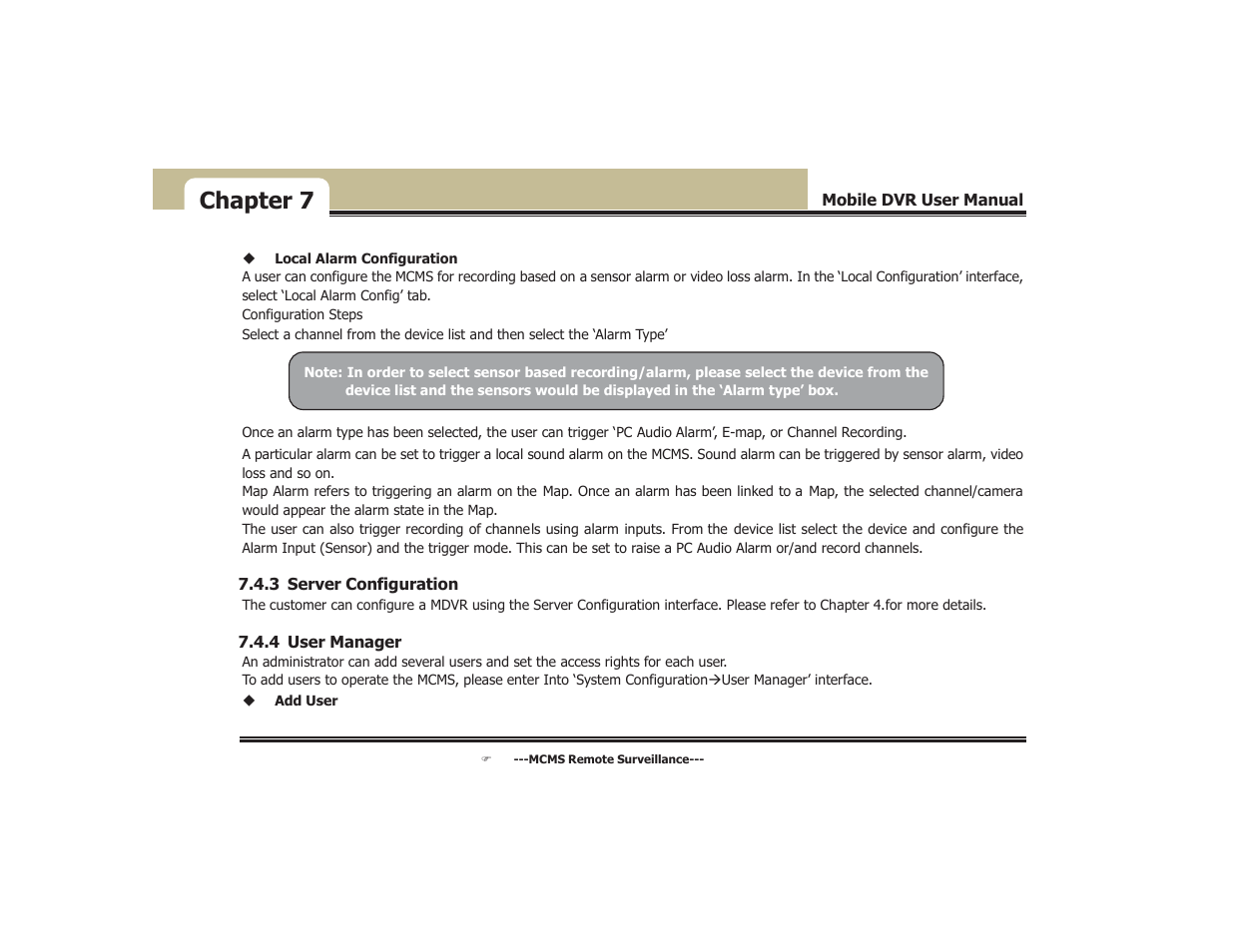 Chapter 7 | COP-USA DVR5104DE-HWDWF User Manual | Page 69 / 81