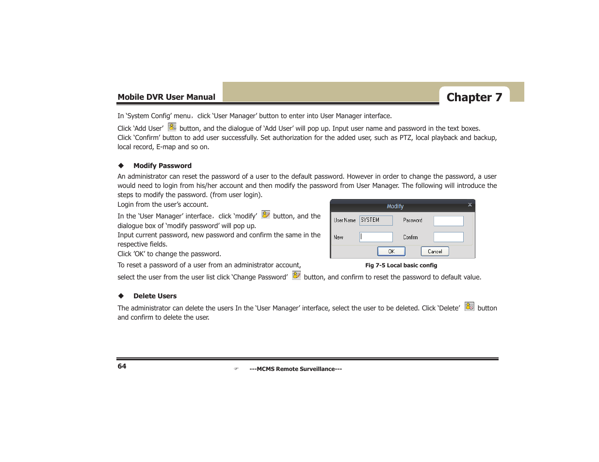 Chapter 7 | COP-USA DVR5104DE-HWDWF User Manual | Page 70 / 81