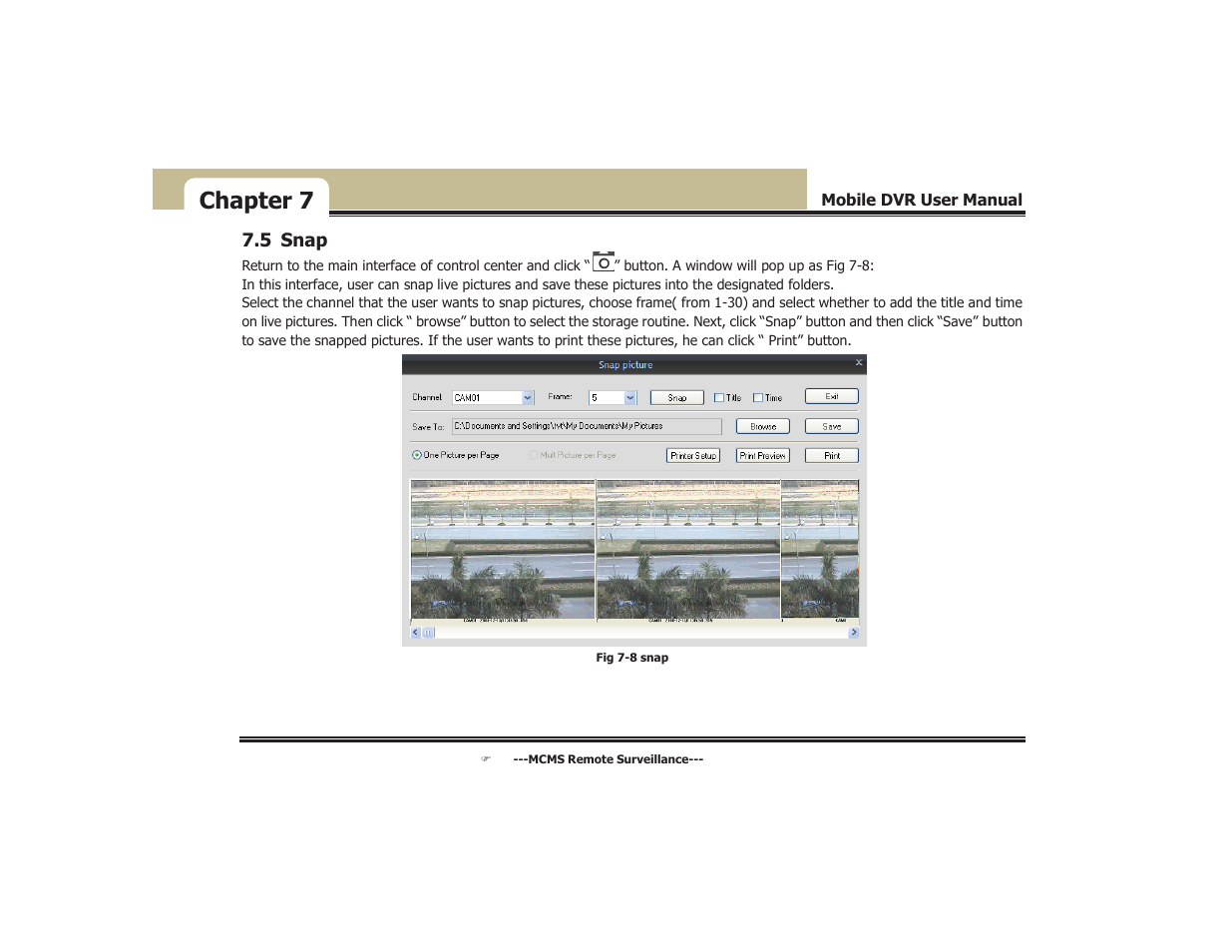 Chapter 7 | COP-USA DVR5104DE-HWDWF User Manual | Page 73 / 81