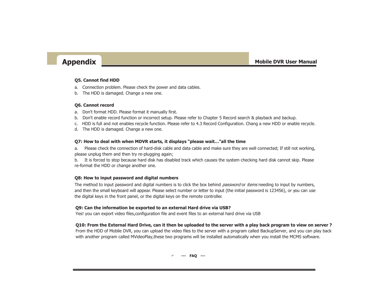 Appendix | COP-USA DVR5104DE-HWDWF User Manual | Page 75 / 81