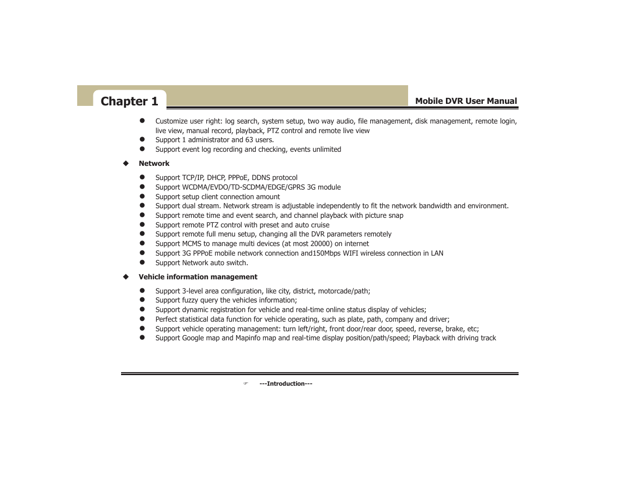 Chapter 1 | COP-USA DVR5104DE-HWDWF User Manual | Page 9 / 81