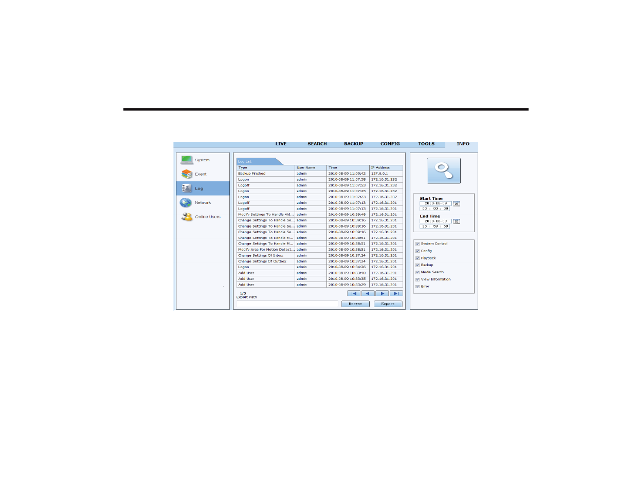 COP-USA DVR2304SE-SL User Manual | Page 73 / 120