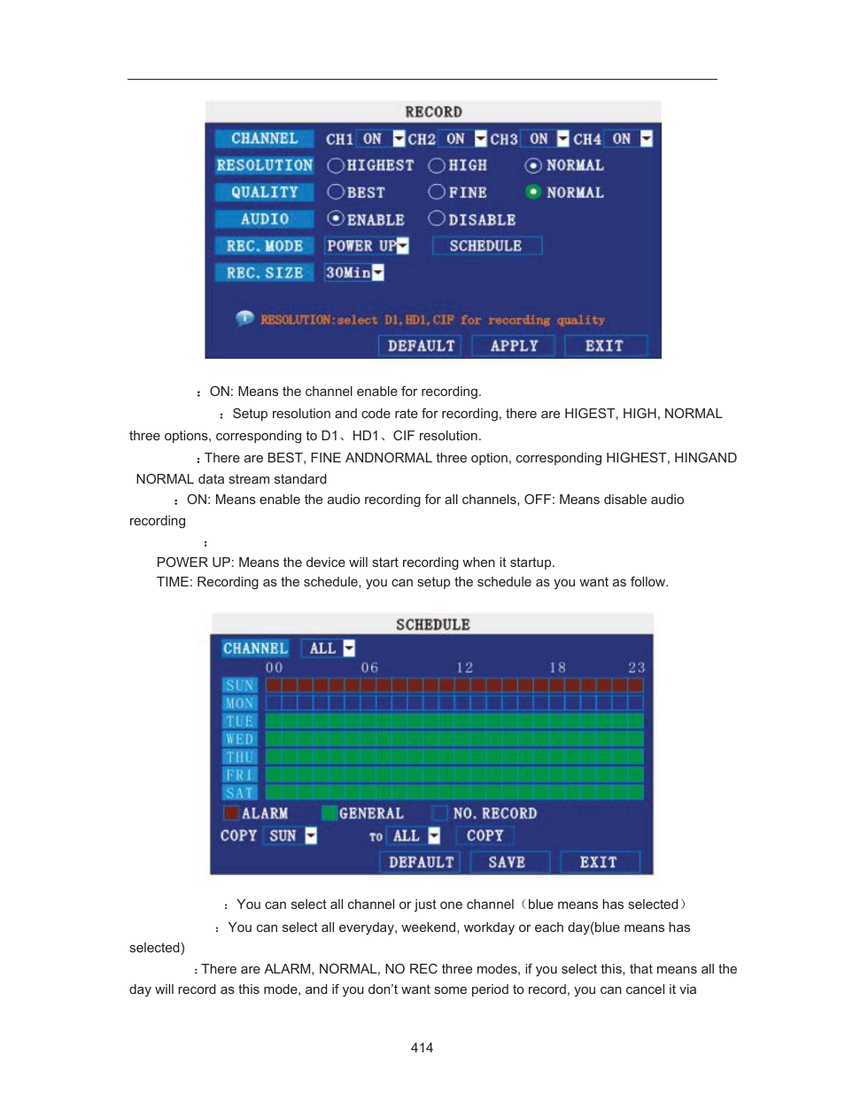 COP-USA DVRH264-E4 User Manual | Page 14 / 39