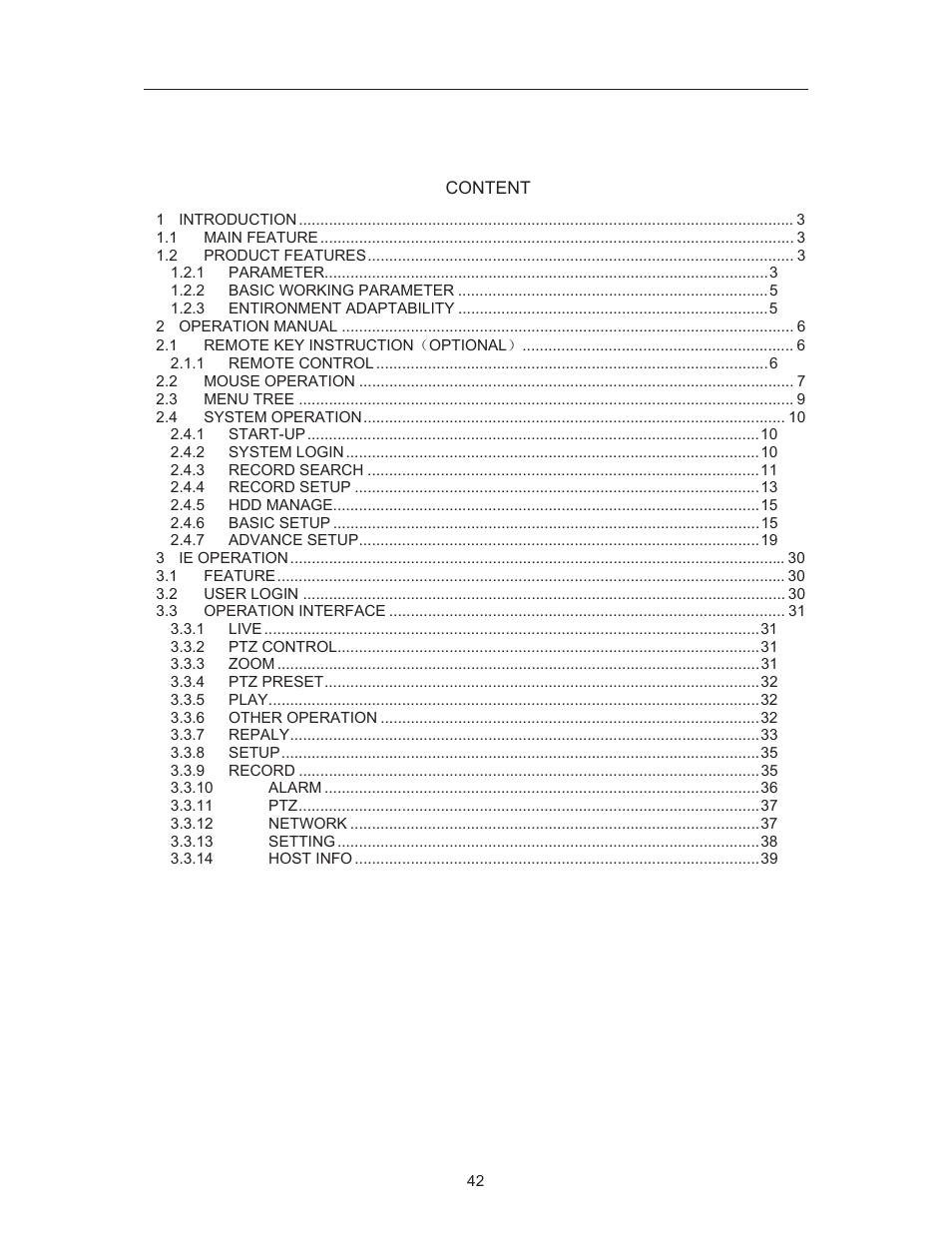 COP-USA DVRH264-E4 User Manual | Page 2 / 39