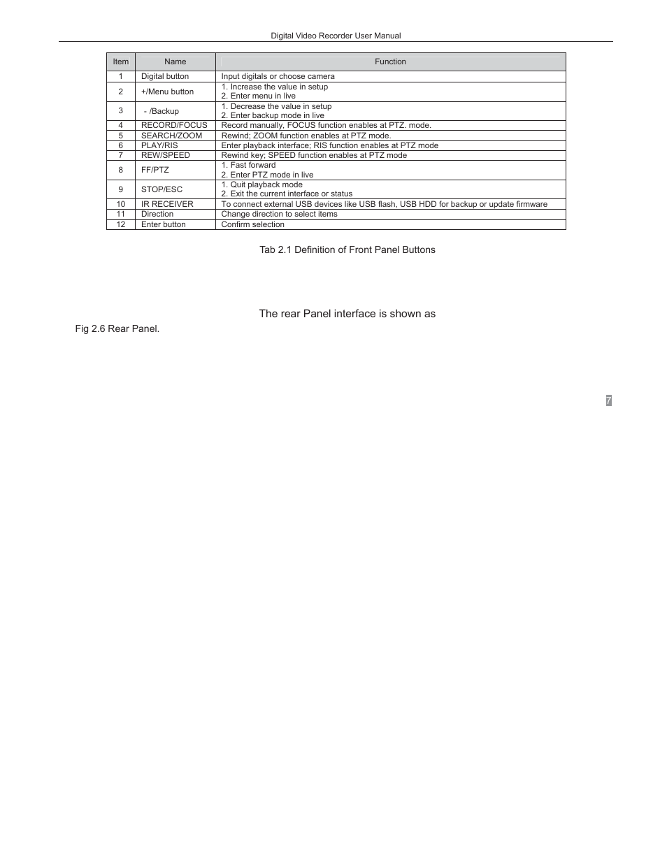 3 rear panel instruction | COP-USA DVRC264-4CH_USB User Manual | Page 13 / 198