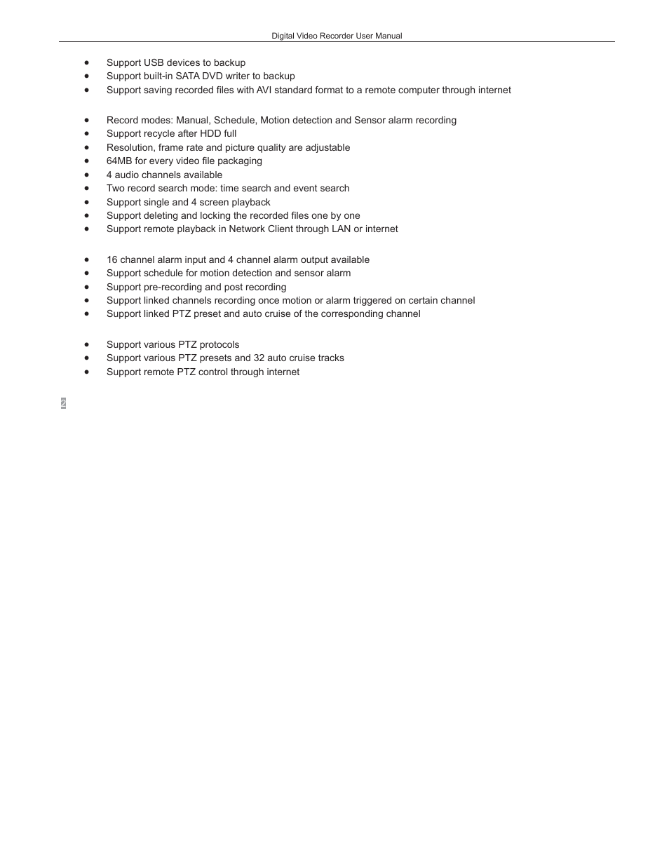 COP-USA DVRC264-4CH_USB User Manual | Page 8 / 198