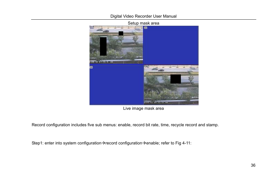 3 record configuration, 1 enable | COP-USA DVRHRT-16MD User Manual | Page 36 / 137