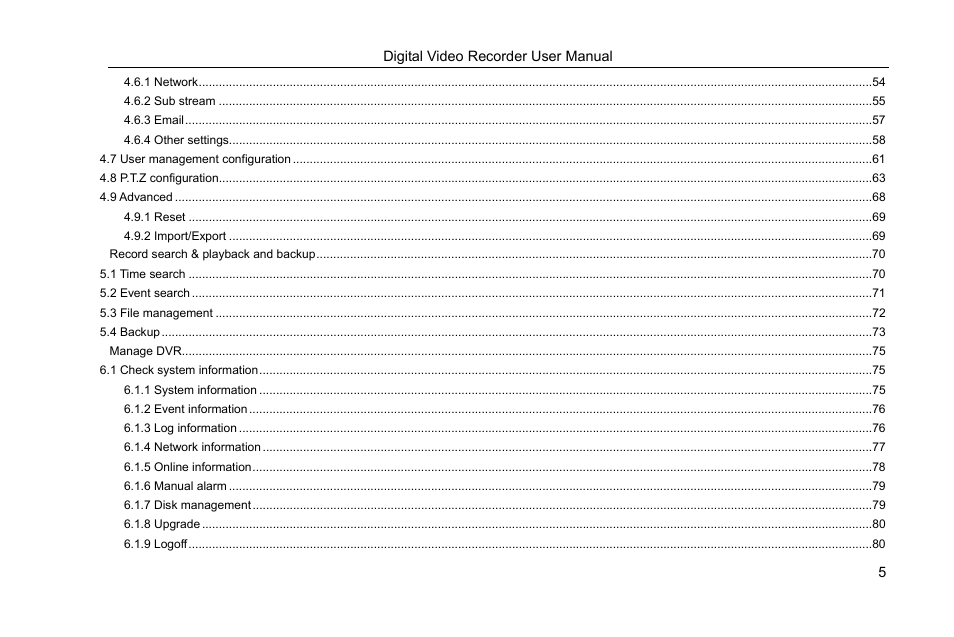 COP-USA DVRHRT-16MD User Manual | Page 5 / 137
