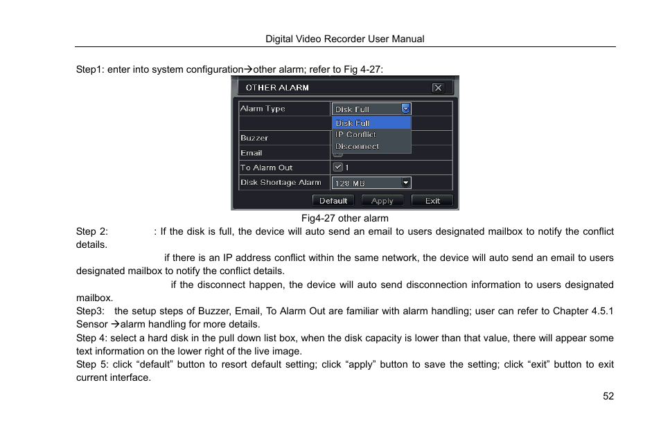 4 other alarm | COP-USA DVRHRT-16MD User Manual | Page 52 / 137